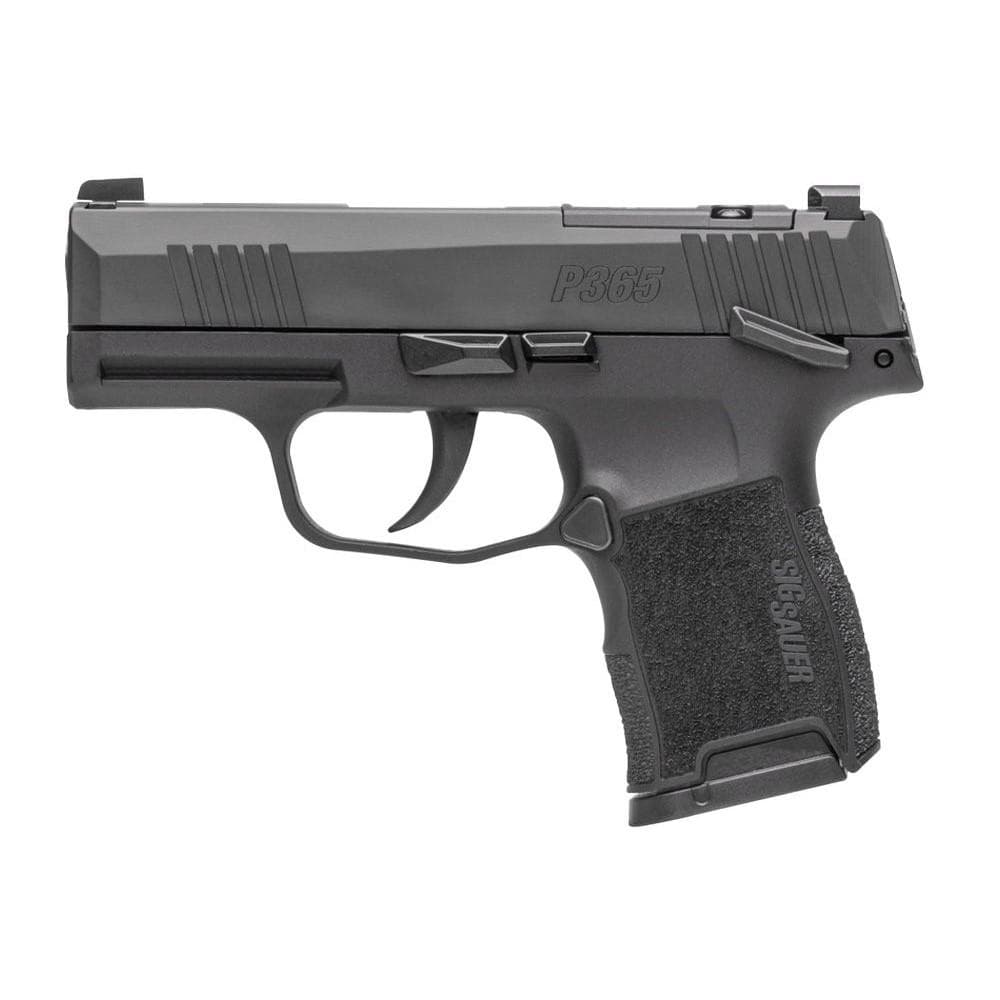 Sig Sauer P365 Handgun 9mm Luger 10rd Magazine (2) 3.1" Barrel Black Night Sights Optic Ready- CA Compliant