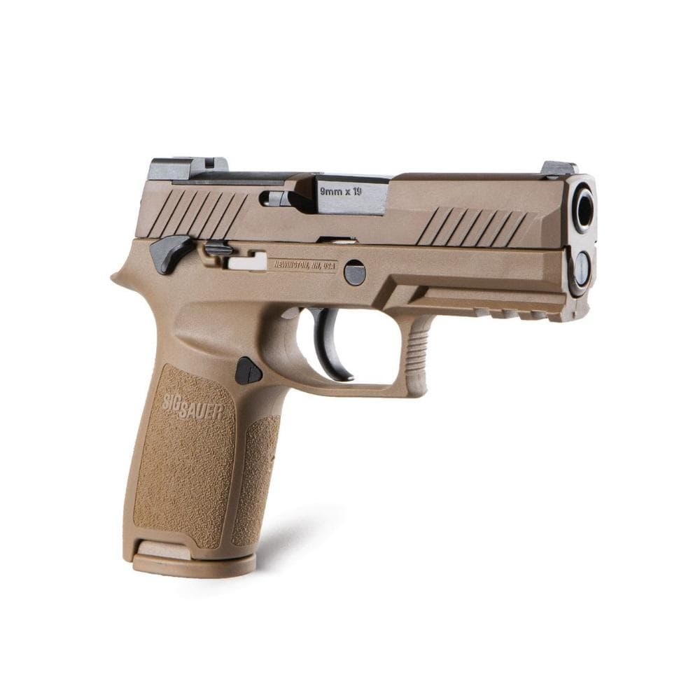 Sig Sauer M18 Coyote OR Compliant Compact Handgun 10rd Magazines(3) 3.9" Barrel Manual Safety