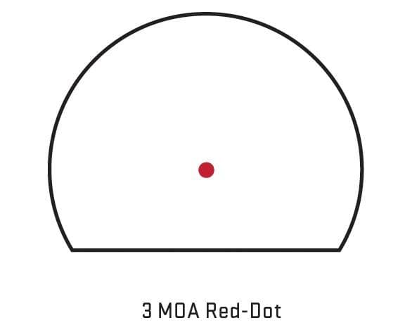 Sig Sauer ROMEO3 Mini Reflex Sight - 1x25mm 3 MOA Red Dot 1.0 MOA Adj M1913