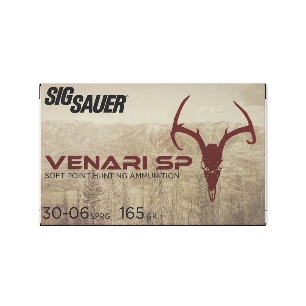 Sig Sauer Venari SP Rifle Ammunition .30-06 SPRG 165gr SP 2900 fps 20/ct