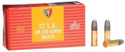 Fiocchi Exacta Super Match Exacta Rifle .22 LR 40 gr LRN Rimfire Ammo- 50/box