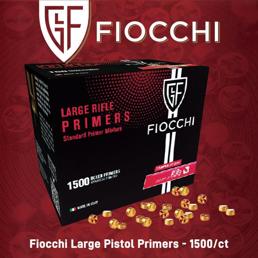 Fiocchi Large Rifle Primers - 1500/ct