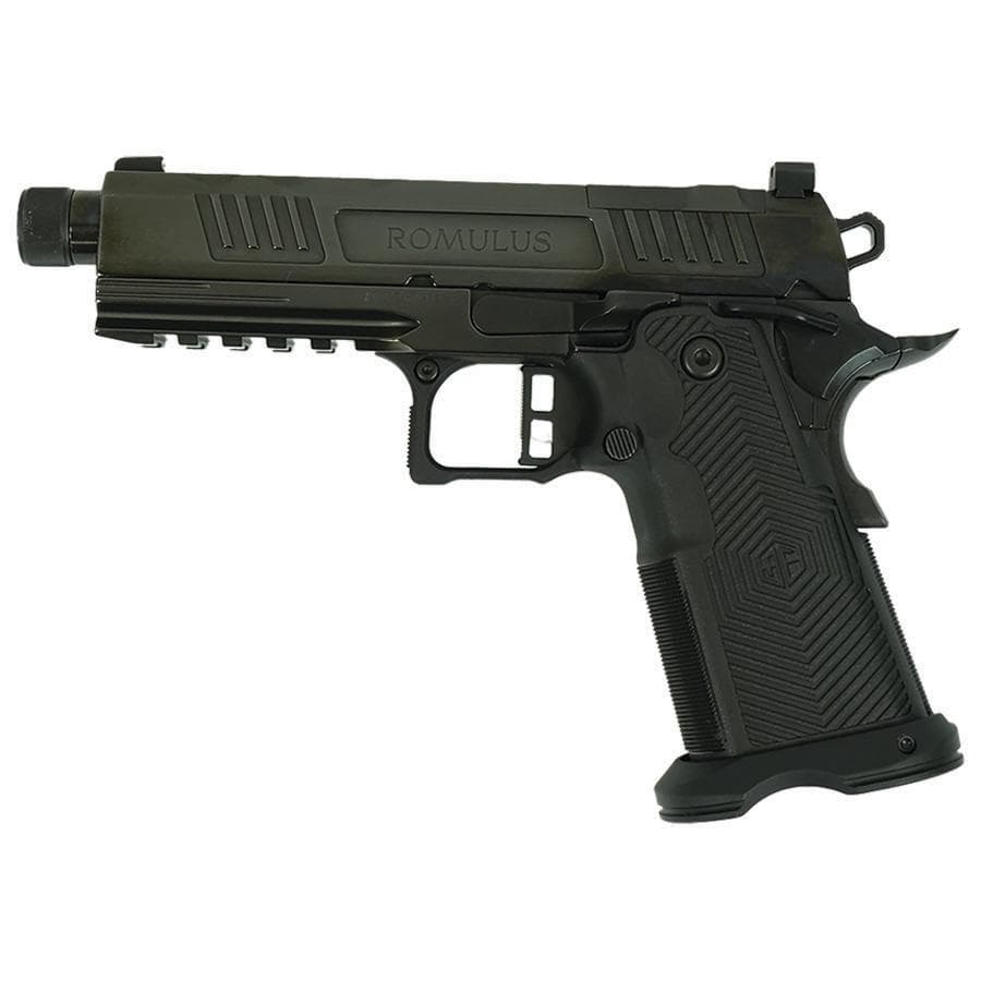 Alpha Foxtrot AF1911 Romulus Handgun 9mm Luger 17rd & 20rd Magazine 4.25" Threaded Barrel Black RMSc Cut Polished DLC
