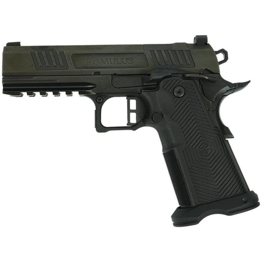 Alpha Foxtrot AF1911 Romulus Polish DLC Finished Handgun 9mm Luger 17 & 20rd Magazines 4.25" Bull Barrel RMSc Cut