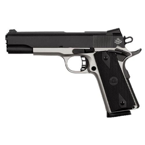 Rock Island Armory Standard FS Handgun .45 ACP 8rd Magazine 5" Barrel Two Tone Black and Nickel