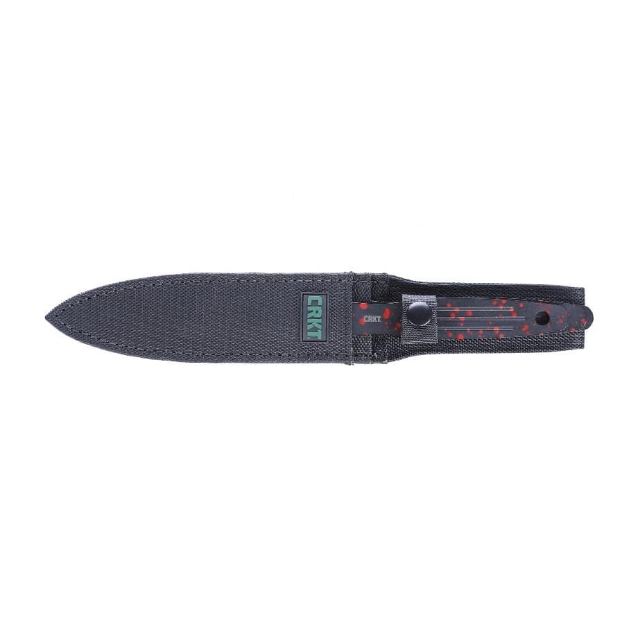 CRKT Onion Throwing Knives 6-1/4" Spear Point Blade Black and Red 3/ct