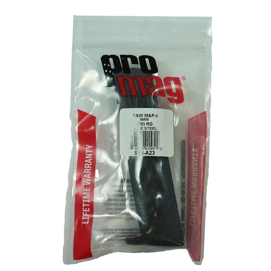 Promag S&W M&P9 Handgun Magazine Black 9mm Luger 20/rd