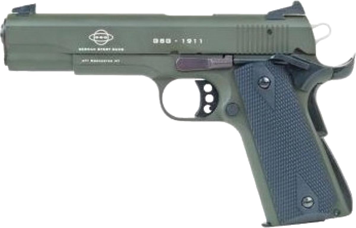 ATI GSG M1911 HGA .22LR 5 BL Wood Grip 10RD OD Green GERG2210M1911G-img-0