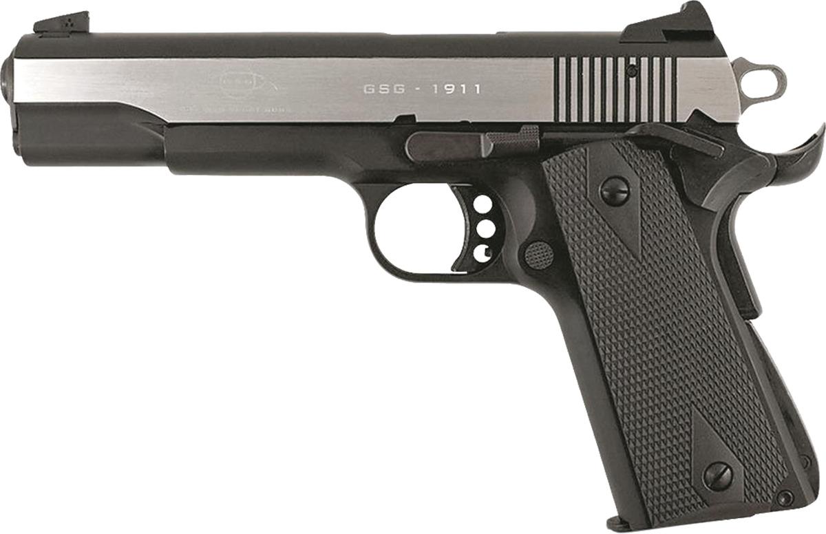ATI GSG M1911 HGA 22LR 5 BL W/ Polished Slide & BLK Grip AKGERG2210M1911S-img-0