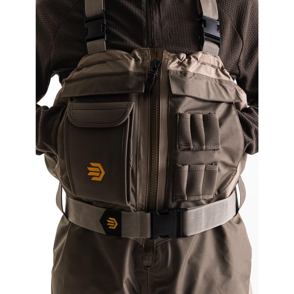Lacrosse Alpha Agility Select Zip Waders Brown 1600G Size 8 LR7253668-img-0