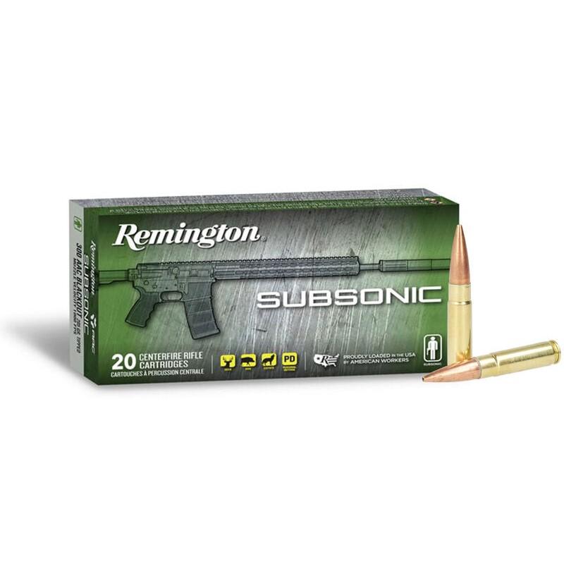 Remington Subsonic Rifle Ammunition .300 AAC Blackout 220gr OTFB RT28430-img-0