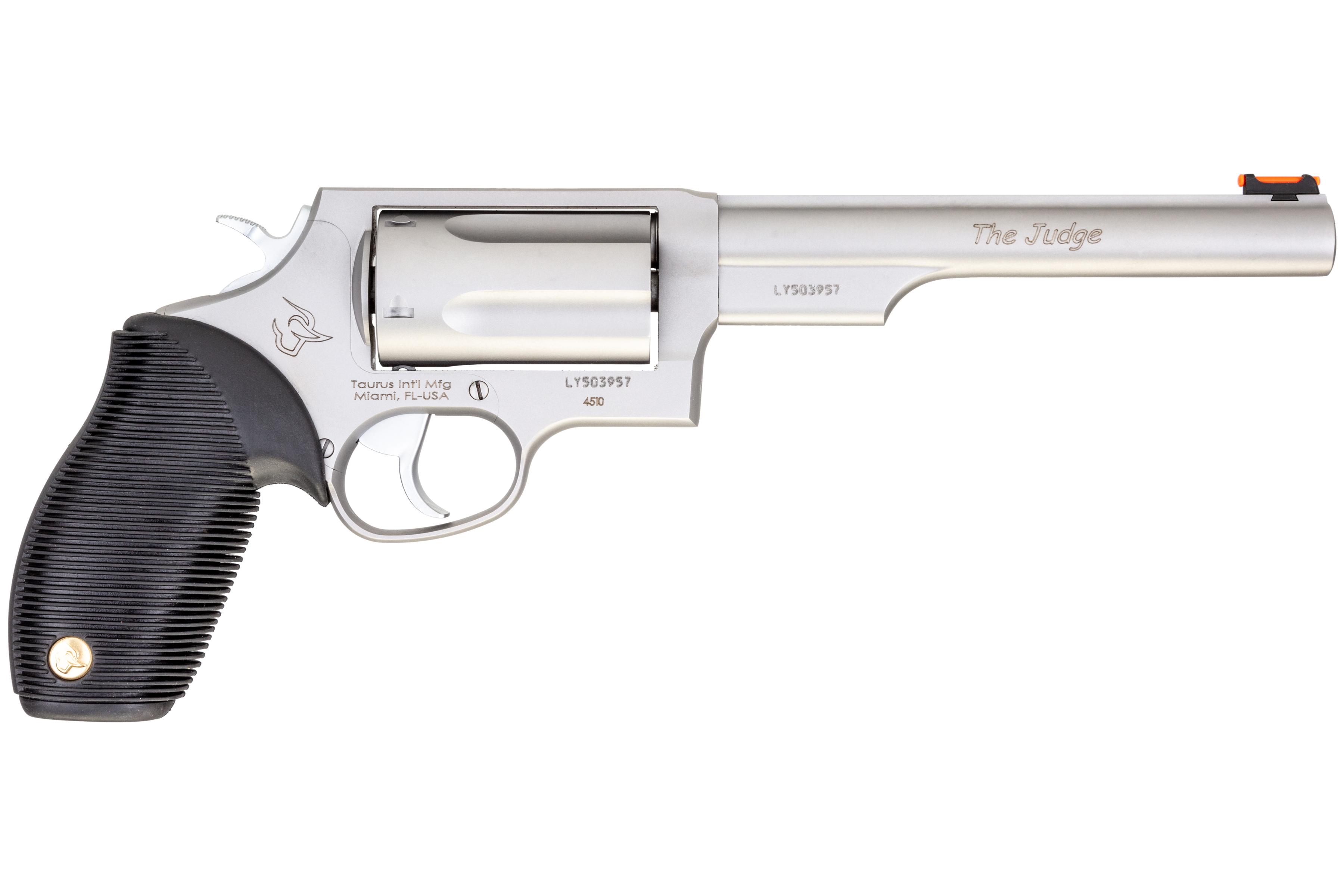 Taurus Judge Handgun 45 Colt/410 ga. 5rd Capacity 6.5in Barrel Stainless-img-0