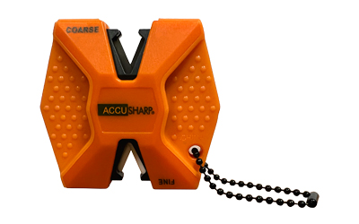 AccuSharp Knife Sharpener, Tungsten Carbide Blades, Rubber Over-Molded Grip