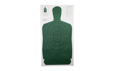 Action Target B-27S Standard Target, Full Size Green Silhouette, 24"x45", 100 Per Box