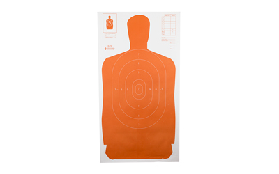 Action Target B-27S Standard Target, Full Size Orange Silhouette, 24"x45", 100 Per Box