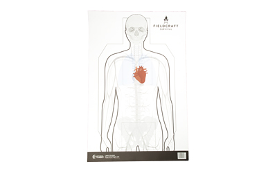 Action Target Fieldcraft Survival Double Sided Training Target, Multi Color, 23"x35", 100 Per Box