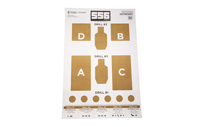 Action Target 556 Training Lab Target, Brown and White, 100 Per Box