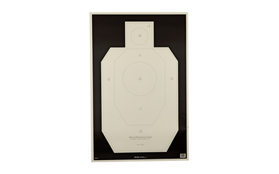 Action Target IDPA-P, Officially Licensed IDPA Practice Target, Black/White, 23"x35", 100 Per Box