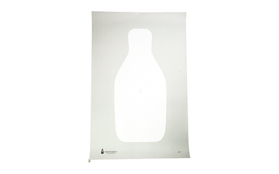Action Target Standard FBI/DEA Q Target, Bright White, 22 1/2"x34 1/2", 100 Per Box