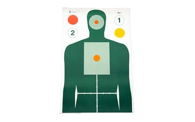 Action Target MN Center for Criminal Justice Advanced Skill Builder Target, Multi Color, 23"x35", 100 Per Box