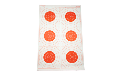 Action Target Six Bull's-Eye Military Training Target, 23" x 35", 100 Per Box
