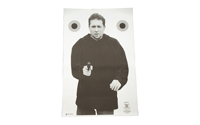 Action Target Tridents Concepts Tactical Target (Version 6), Training Target, Black and White, 23" x 35", 100 Per Box