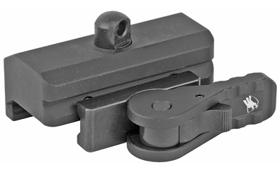 American Defense Mfg. Mount, Picatinny, For Harris Bipod, Quick Release, Black