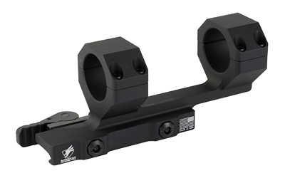 American Defense Mfg. Delta Scope Mount, Quick Detach, Horizontal split rings, 2" Offset, Black