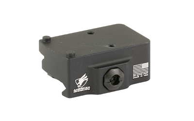 American Defense Mfg. AD-RMR, Quick Detach Mount, Right Hand Lever, Low, Fits Trijicon RMR, Anodized Finish, Black