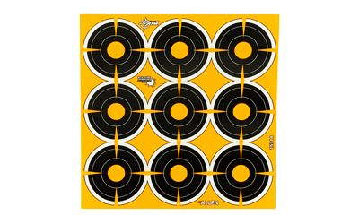 Allen Company EZ AIM Adhesive, Bullseye, 2", 12 Sheets