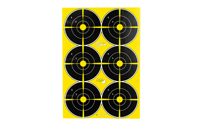 Allen Company EZ-AIM Non-Adhesive Splash 12" X 18", 6" Bullseye, 8 Pack
