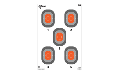 Allen Company EZ AIM 5-Spot, Paper Targets, 23x35", 50 Pack, Orange and Gray