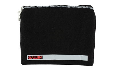 Allen Company Locking Pistol Pouch, Compact, 9"x7", Fleece, Black
