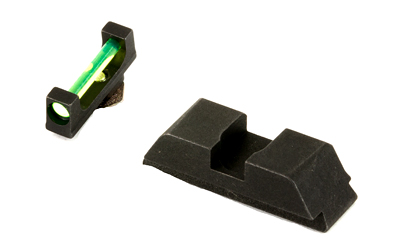 AmeriGlo Sight, Fits GLOCK 17/19/22/23/24/26/27/33/34/35/37/38/39, Green Fiber Front Black Rear