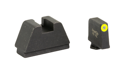 AmeriGlo Optic Compatible Sets for Glock, Fits All Glocks, 3XL Tall, Green Tritium with LumiGreen Outline, .365" Front and .451" Rear — photo 2
