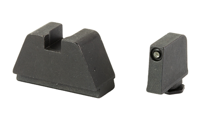 AmeriGlo Optic Compatible Sets for Glock, Fits All Glocks, 3XL Tall, Green Tritium with Black Outline, .365" Front and .451" Rear, Black Rear Sight