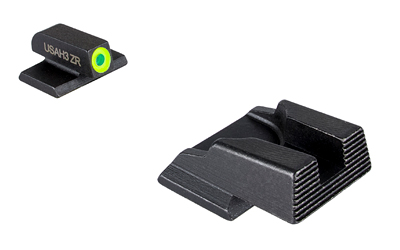 AmeriGlo Protector Sight Set, Fits S&W Bodyguard 2.0, LumiGreen with Tritium Front, Black Serrated Rear