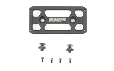 Armaspec Arca Rail, Fits M-LOK, 3", Anodized Finish, Black
