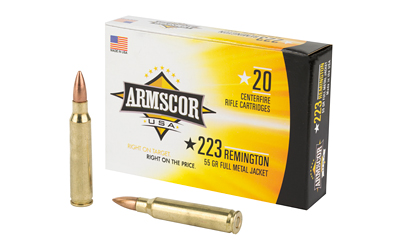 Armscor 223 Remington, 55 Grain, Full Metal Jacket, 20 Round Box