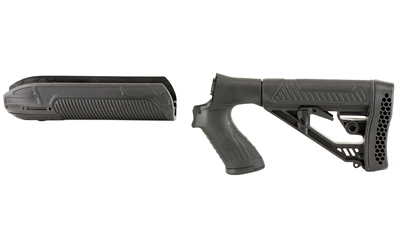 Adaptive Tactical EX Performance Stock Kit, Fits Mossberg 500 12 Gauge, Forend and M4 Style Stock, Black