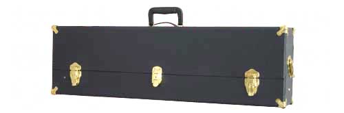 Auto Ordnance FBI, Single Rifle Case, Structured Wood Construction, Black, 33"x6"x10", 9.69 lbs