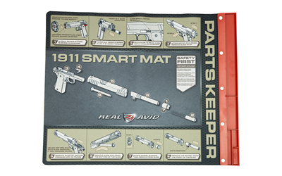 Real Avid Mat, Smart 1911 Cleaning Mat, Parts Keeper Tray, Magnetic Compartment, Oil/Solvent Resistant Coating, 19" x 16"