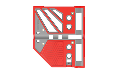 Real Avid Master Bench Block Pro, Compatible with Most Pistols and Long Guns, Matte Finish, Red and Gray