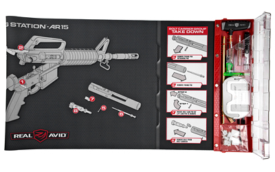 Real Avid Master Cleaning Station, AR15 Cleaning Kit, Deluxe Gun Mat With Set Of Cleaning Tools