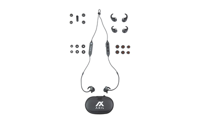AXIL GSX 3.0, Bluetooth Earbuds, IP65 Water and Sweat Resistant, Black, Includes USB-C Charging Cable