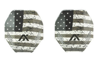 AXIL MX Plate, Fits MX Pro/Electronic/Passive Earmuffs,, Freedom American Flag Print