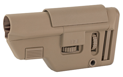 B5 Systems Collapsible Precision Stock, Flat Dark Earth, Medium Length Cheek Riser
