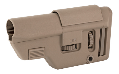 B5 Systems Collapsible Precision Stock, Flat Dark Earth, Short Length Cheek Riser