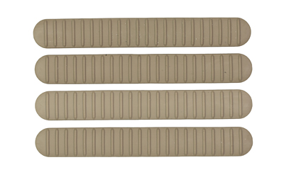 B5 Systems Rail Covers, 4 Pack, Fits M-LOK Rails, Matte, Flat Dark Earth