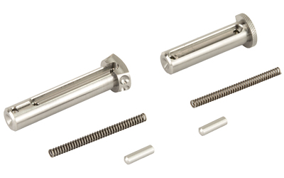 Battle Arms Development Enhanced Pin Set Kit, For AR Rifles, Includes BAD-ETP-TI, BAD-EPP-TI, 2 KNS Detents, and 2 Springs, Titanium Finish